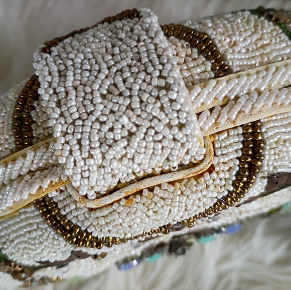 Last One! Rare Mary Frances Tea Time Beaded Teapot Shoulder Bag - Picture 12 of 16